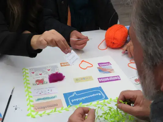 Actividad Arteterapia por estudiantes de psicología de la Universidad Central