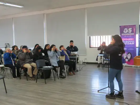 Actividad de relajación por Francisca Valencia, psicóloga del equipo sociosanitario