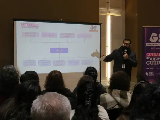 Marcos Mishkin, kinesiólogo del equipo sociosanitario