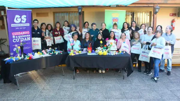 Gobierno de Santiago finalizó con éxito taller de amigurumi para vecinas y personas cuidadoras en La Granja